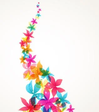 Vector Abstract flowers Stock Illustration