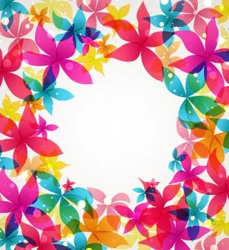 Vector Abstract flowers Stock Illustration