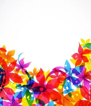Vector Abstract flowers Stock Illustration