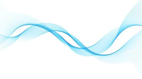 Vector abstract flowing wave lines background. Design element for presentation Illustrazione stock