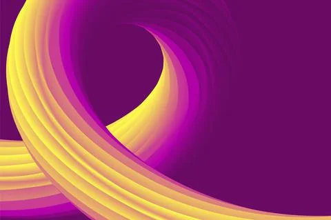 Vector Abstract Fluid Liquid Curve Futuristic Background. Banner Creative Stock Illustration