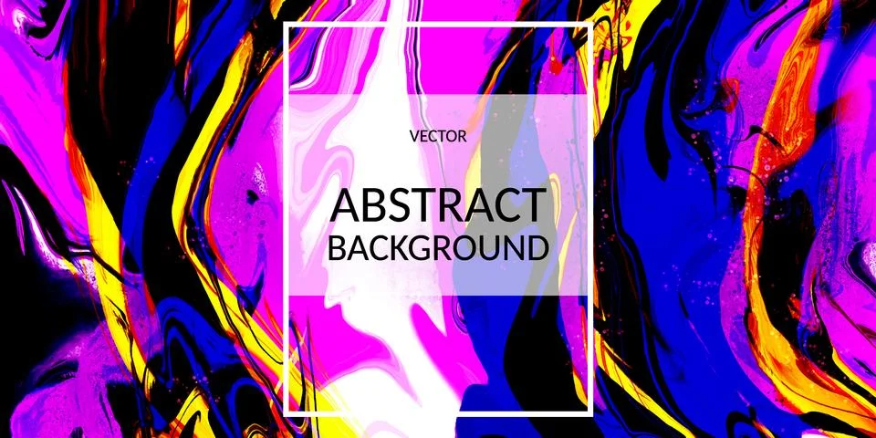 Vector abstract fluid texture, Fluid design background Stock Illustration