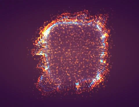 Vector abstract form. bright colors and highlights. neon rainbow. Stock Illustration