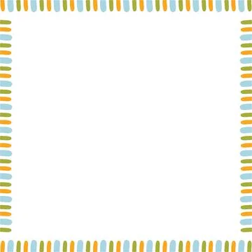 Vector abstract frame for your photo. Border easter frame design template. .. Stock Illustration