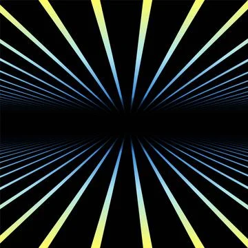 Vector abstract futuristic background with vision perspective. Retro design - 스톡 일러스트