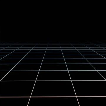 Vector abstract futuristic dark background with vision perspective. Retro design 스톡 일러스트