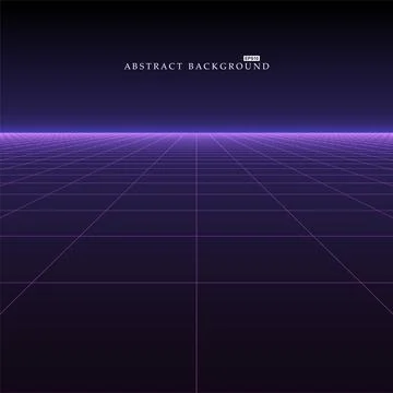 Vector abstract futuristic dark background with vision perspective. Retro d.. 스톡 일러스트