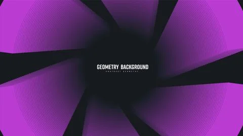 Vector abstract geometric background, gradient circular lines, shape blend .. Stock Illustration