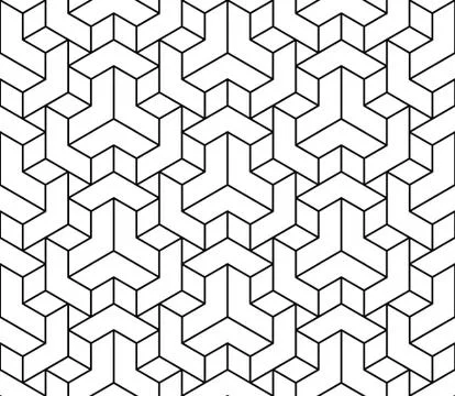 Vector abstract geometric background. Intertwined lines. Illustrazione stock