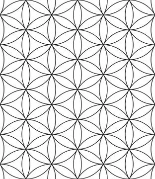 Vector abstract geometric background. Intertwined lines. 스톡 일러스트