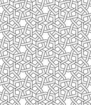 Vector abstract geometric background. Intertwined lines. Illustrazione stock