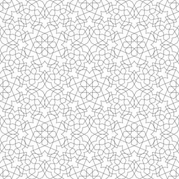 Vector abstract geometric background. Intertwined lines. Illustrazione stock