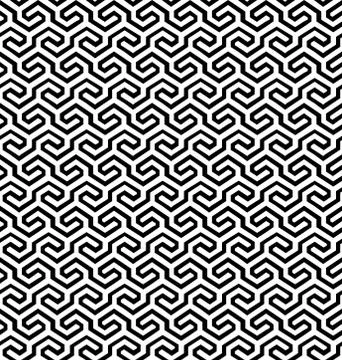 Vector abstract geometric background. Intertwined lines. 스톡 일러스트