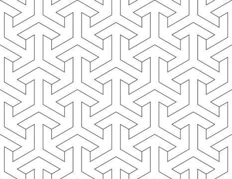 Vector abstract geometric background. Intertwined lines. Stock Illustration