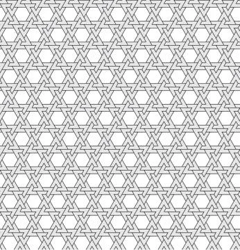 Vector abstract geometric background. Intertwined lines. 스톡 일러스트