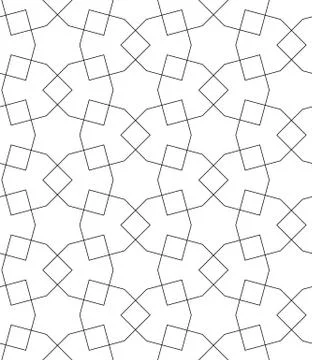 Vector abstract geometric background. Intertwined lines. Illustrazione stock