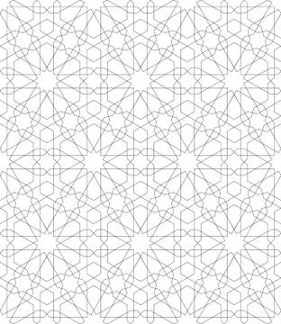 Vector abstract geometric background. Intertwined lines. Illustrazione stock