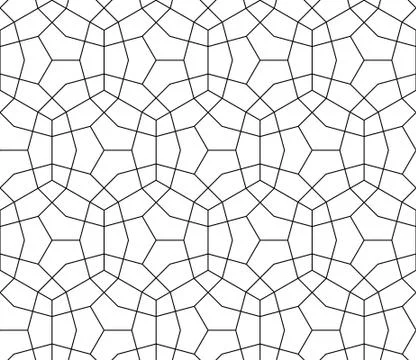 Vector abstract geometric background. Intertwined lines. 스톡 일러스트