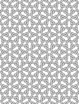 Vector abstract geometric background. Intertwined lines. 스톡 일러스트