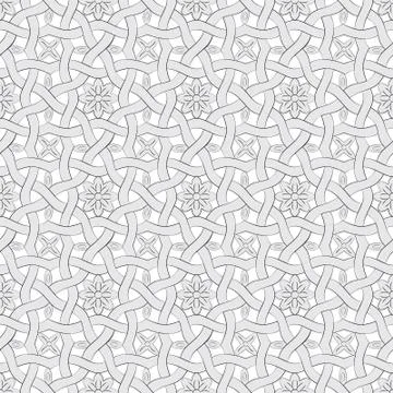 Vector abstract geometric background. Intertwined lines. 스톡 일러스트