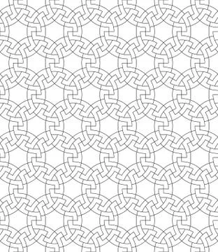 Vector abstract geometric background. Intertwined lines. 스톡 일러스트