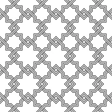 Vector abstract geometric background. Intertwined lines. Illustrazione stock