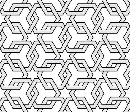 Vector abstract geometric background. Intertwined lines. Illustrazione stock