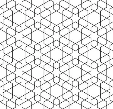 Vector abstract geometric background. Intertwined lines. Stock Illustration