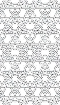 Vector abstract geometric background. Intertwined lines. Illustrazione stock
