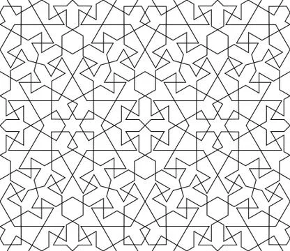 Vector abstract geometric background. Intertwined lines. Stock Illustration