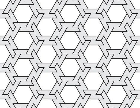 Vector abstract geometric background. Intertwined lines. Illustrazione stock