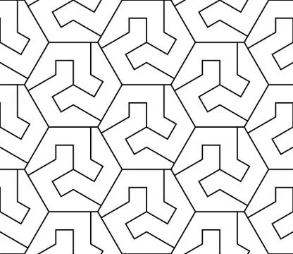 Vector abstract geometric background. Intertwined lines. Stock Illustration