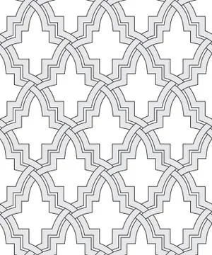 Vector abstract geometric background. Intertwined lines. Illustrazione stock