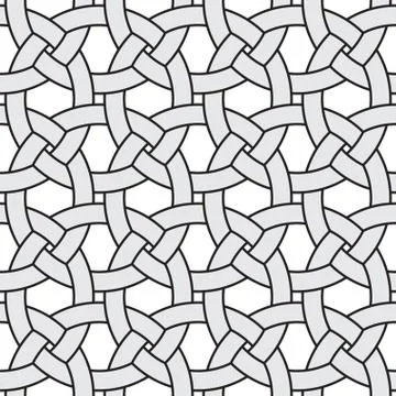 Vector abstract geometric background. Intertwined lines. Illustrazione stock