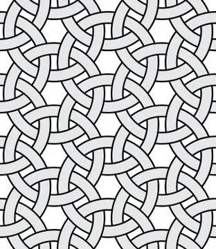 Vector abstract geometric background. Intertwined lines. 스톡 일러스트