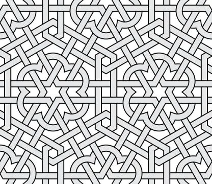 Vector abstract geometric background. Intertwined lines. Illustrazione stock