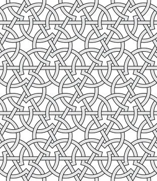 Vector abstract geometric background. Intertwined lines. 스톡 일러스트