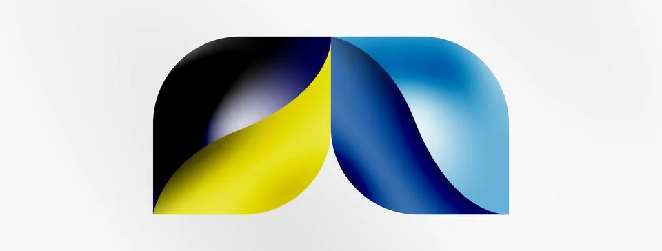 Vector abstract geometric background. Techno flower petals concept. Wallpaper or Illustrazione stock