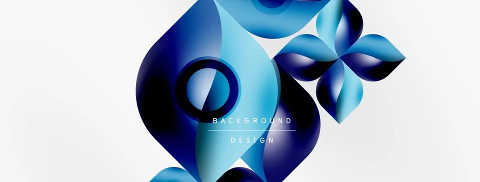 Vector abstract geometric background. Techno flower petals concept. Wallpaper or Stock Illustration