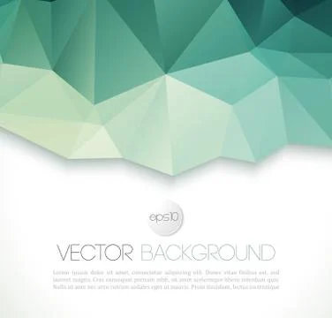 Vector abstract geometric background with triangle Stock Illustration