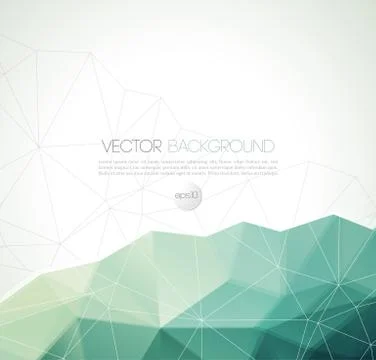 Vector abstract geometric background with triangle Illustrazione stock