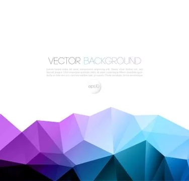 Vector abstract geometric background with triangle Stock Illustration
