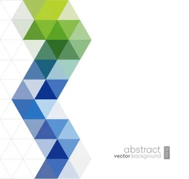Vector Abstract geometric background with triangles Stock Illustration