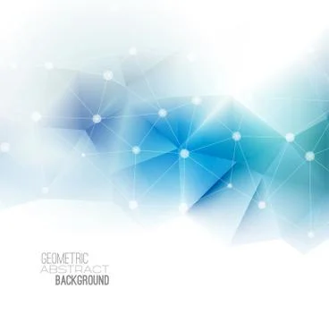 Vector abstract geometric banner with triangle Stock Illustration