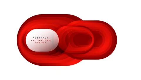 Vector abstract geometric bubble banner created with round shapes. Trendy simple 스톡 일러스트