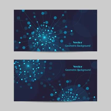 Vector abstract geometric design banner web template. Stock Illustration