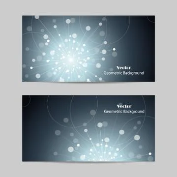 Vector abstract geometric design banner web template. Stock Illustration
