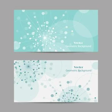 Vector abstract geometric design banner web template. Stock Illustration