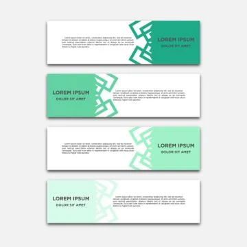 Vector abstract geometric design banner web template Stock Illustration