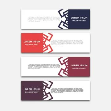 Vector abstract geometric design banner web template Ilustración de archivo